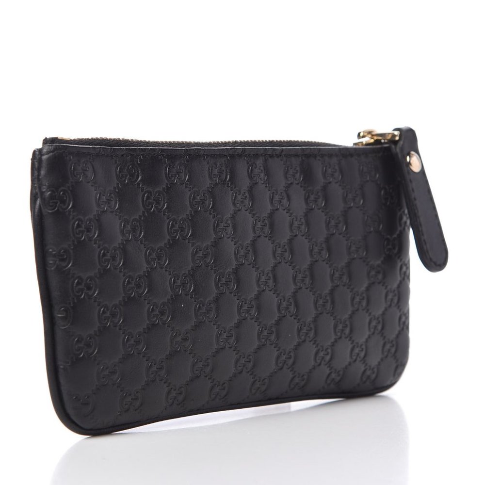 Gucci Microguccissima Key Chain Coin Pouch Black NEW IN BOX - Picture 4 of 15